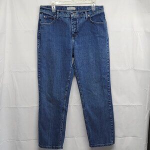 Riders Womens Jeans Relaxed Fit  Size 14M Straight Leg High Rise Blue Denim Pant